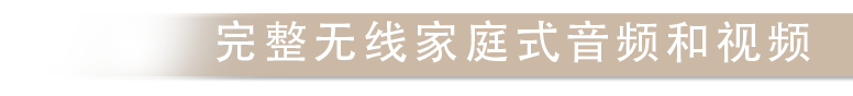 完整无线家庭式音频和视频